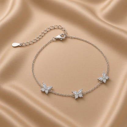 Butterfly Charm Bracelet | S925 Sterling Silver