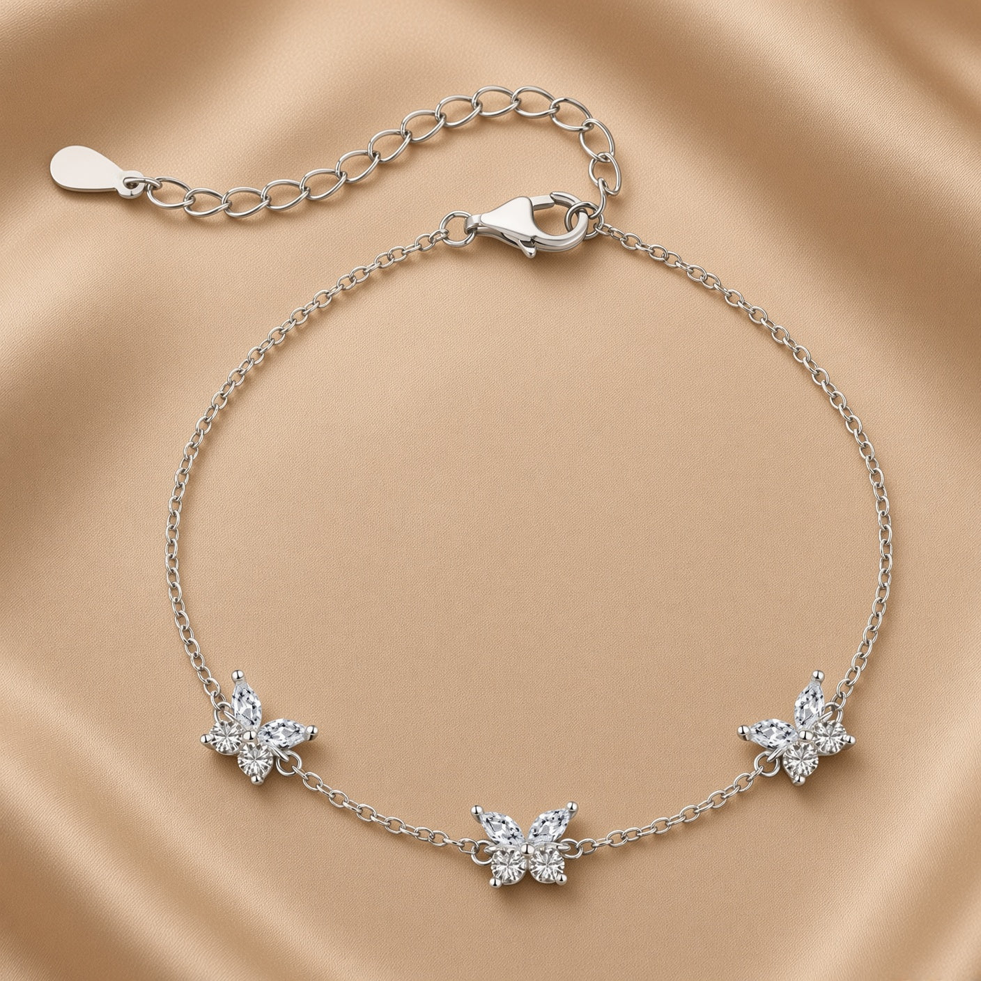 Butterfly Charm Bracelet | S925 Sterling Silver