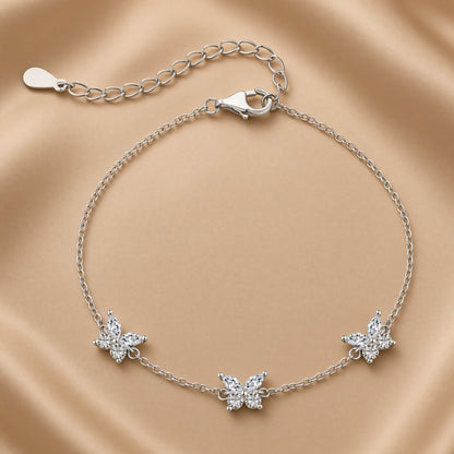 Butterfly Charm Bracelet | S925 Sterling Silver