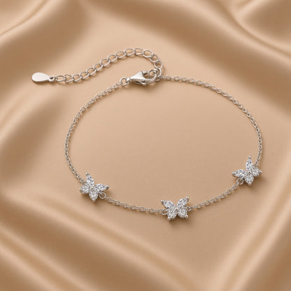 Butterfly Charm Bracelet | S925 Sterling Silver