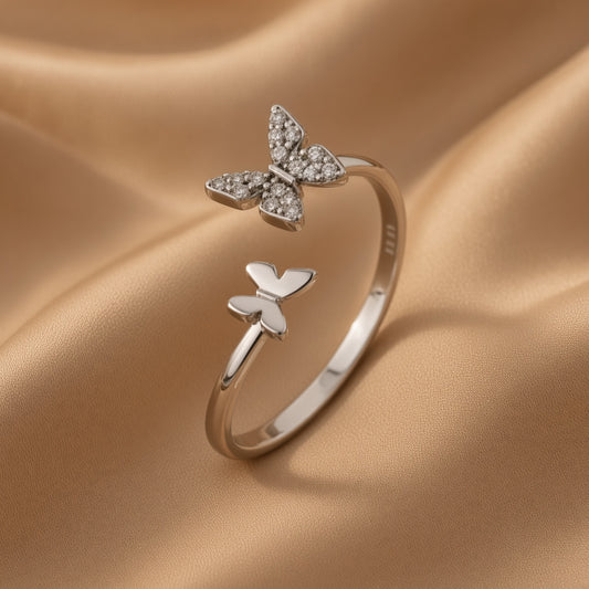 Butterfly Duality Ring | S925 Sterling Silver