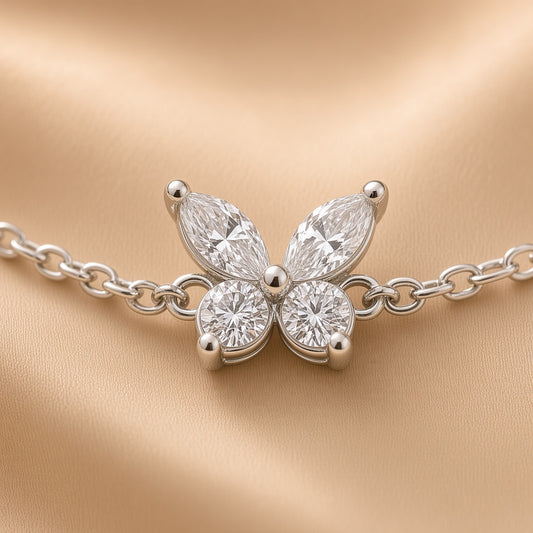 Butterfly Charm Bracelet | S925 Sterling Silver