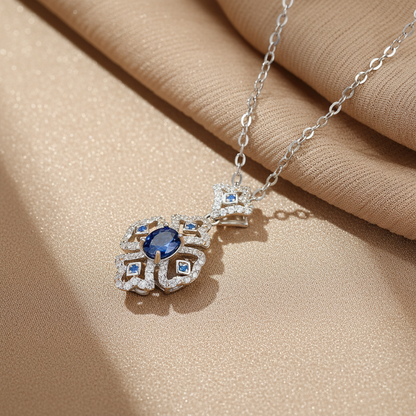 Sapphire Necklace Detail