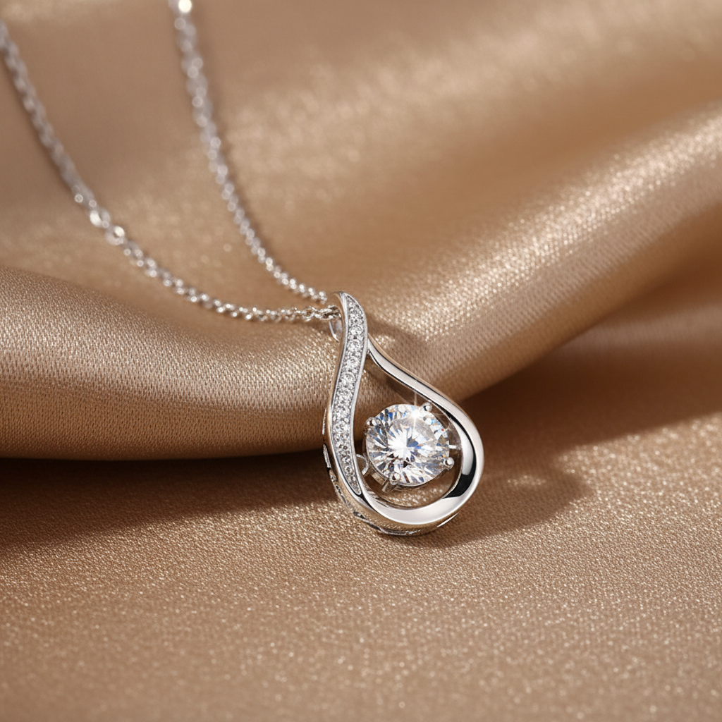 Teardrop Moissanite - Angle