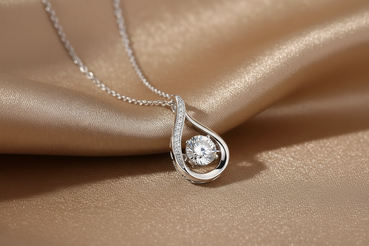 Moissanite Pendant Necklace | S925 Sterling Silver
