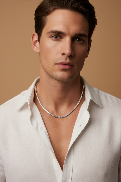 Diamond Tennis Chain | S925 Sterling Silver