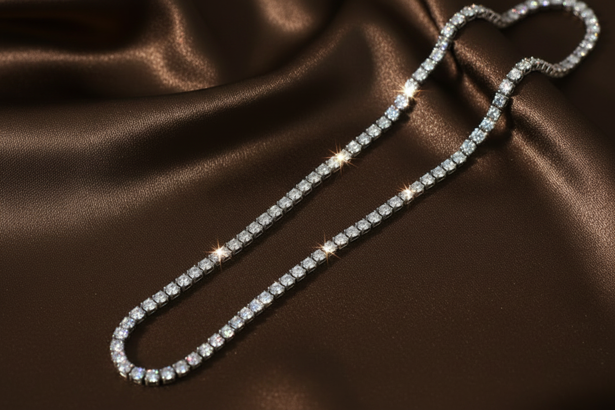 Diamond Tennis Chain | S925 Sterling Silver